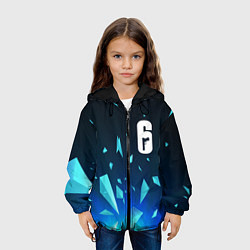 Куртка с капюшоном детская Rainbow Six взрыв частиц, цвет: 3D-черный — фото 2