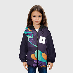 Куртка с капюшоном детская Roblox graffity splash, цвет: 3D-черный — фото 2