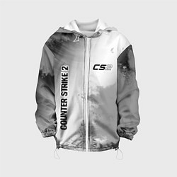 Куртка с капюшоном детская Counter Strike 2 glitch на светлом фоне: надпись,, цвет: 3D-белый