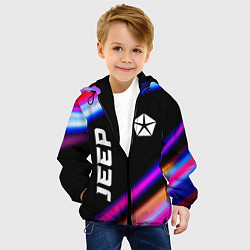 Куртка с капюшоном детская Jeep speed lights, цвет: 3D-черный — фото 2