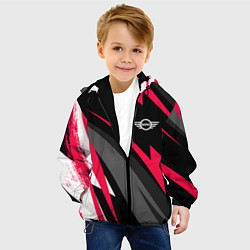 Куртка с капюшоном детская Mini fast lines, цвет: 3D-черный — фото 2
