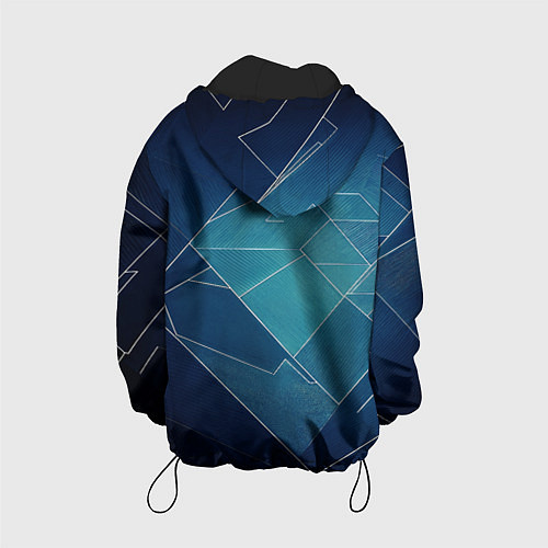 Детская куртка Геометрическая бесконечность / 3D-Черный – фото 2
