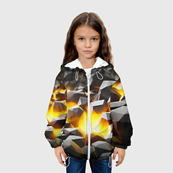 Куртка с капюшоном детская Золотая руда, цвет: 3D-белый — фото 2