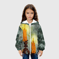 Куртка с капюшоном детская Две свечи, цвет: 3D-белый — фото 2