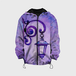 Детская куртка Уличный фиолетовый фонарь