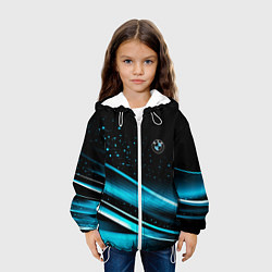 Куртка с капюшоном детская BMW sign, цвет: 3D-белый — фото 2