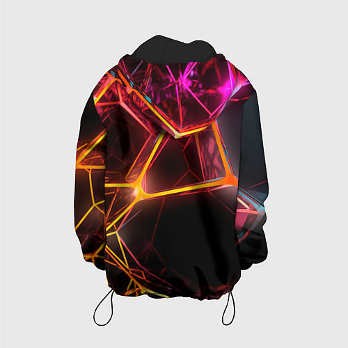 Детская куртка Неоновая конструкция / 3D-Черный – фото 2