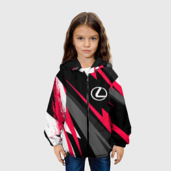 Куртка с капюшоном детская Lexus fast lines, цвет: 3D-черный — фото 2
