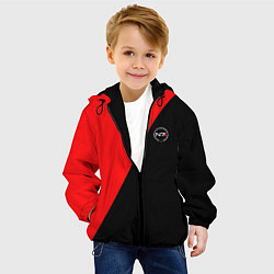 Куртка с капюшоном детская Mass Effect n7 game computer, цвет: 3D-черный — фото 2