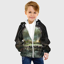 Куртка с капюшоном детская Stalker выход из коллектор, цвет: 3D-белый — фото 2