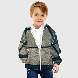 Куртка с капюшоном детская Стеклянка, цвет: 3D-белый — фото 2