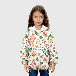 Куртка с капюшоном детская Spring mood, цвет: 3D-белый — фото 2
