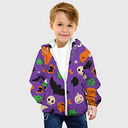 Куртка с капюшоном детская Halloween style, цвет: 3D-белый — фото 2