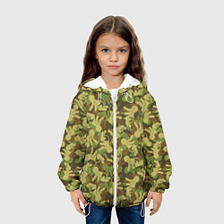 Куртка с капюшоном детская Малыши камуфляж, цвет: 3D-белый — фото 2