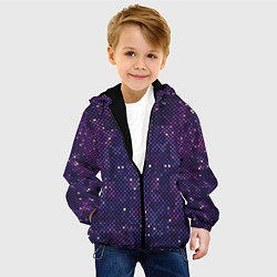 Куртка с капюшоном детская Disco space, цвет: 3D-черный — фото 2