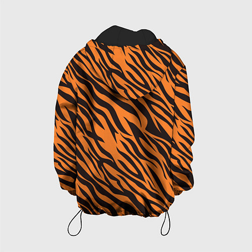Детская куртка Полоски тигра - tiger / 3D-Черный – фото 2