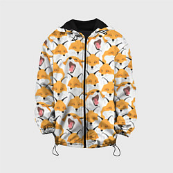 Куртка с капюшоном детская Хитрые лисы, цвет: 3D-черный
