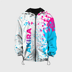 Куртка с капюшоном детская Akira neon gradient style: по-вертикали, цвет: 3D-черный