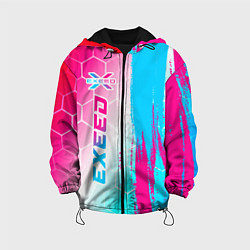 Детская куртка Exeed neon gradient style: по-вертикали