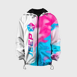 Детская куртка Jeep neon gradient style: по-вертикали