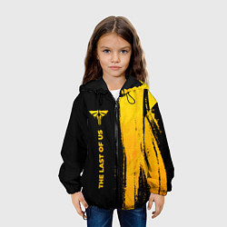 Куртка с капюшоном детская The Last Of Us - gold gradient: по-вертикали, цвет: 3D-черный — фото 2