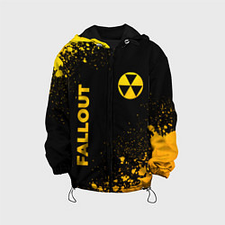 Детская куртка Fallout - gold gradient: надпись, символ