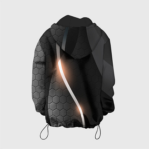 Детская куртка Герб России на темном фоне / 3D-Черный – фото 2