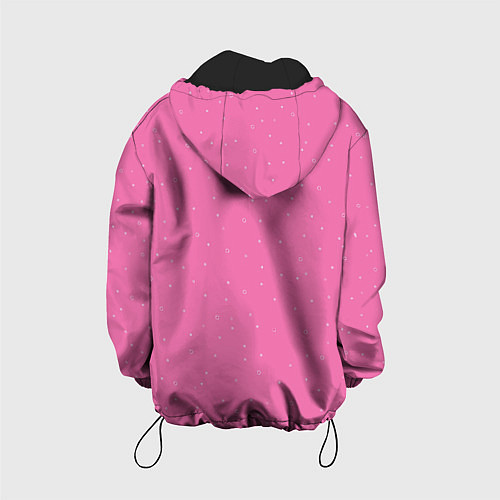 Детская куртка Нежный розовый кружочки / 3D-Черный – фото 2