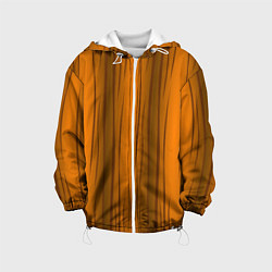 Куртка с капюшоном детская Текстура бревна вертикальные, цвет: 3D-белый