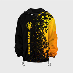 Куртка с капюшоном детская Dead Space - gold gradient: по-вертикали, цвет: 3D-черный