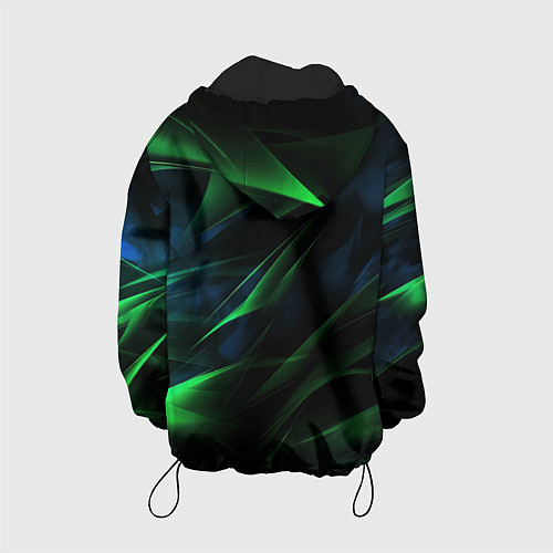 Детская куртка Dark green background / 3D-Черный – фото 2