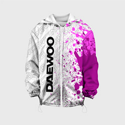 Куртка с капюшоном детская Daewoo pro racing: по-вертикали, цвет: 3D-белый