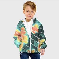 Куртка с капюшоном детская Big Bang Бабочки, цвет: 3D-белый — фото 2