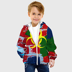 Куртка с капюшоном детская Стена, цвет: 3D-белый — фото 2