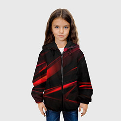 Куртка с капюшоном детская Black and red, цвет: 3D-черный — фото 2