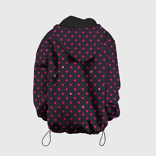 Детская куртка Барби горошек / 3D-Черный – фото 2
