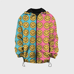 Куртка с капюшоном детская Smiley, цвет: 3D-черный