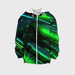 Куртка с капюшоном детская Green elemetns, цвет: 3D-белый