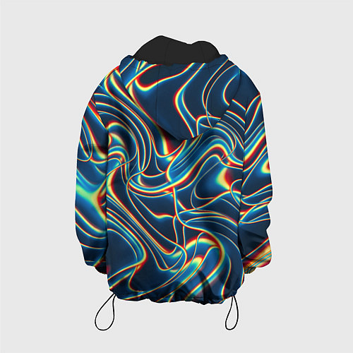 Детская куртка Abstract waves / 3D-Черный – фото 2