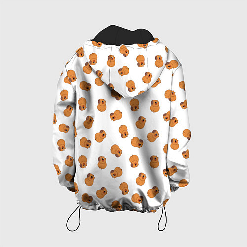 Детская куртка Мини капибары / 3D-Черный – фото 2