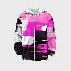 Куртка с капюшоном детская Black pink - girl-group - South Korea, цвет: 3D-белый