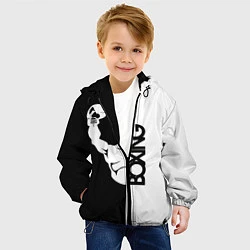 Куртка с капюшоном детская Boxing - чемпион, цвет: 3D-черный — фото 2