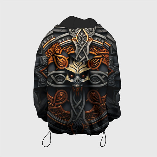 Детская куртка Орнамент в викингском стиле / 3D-Черный – фото 2