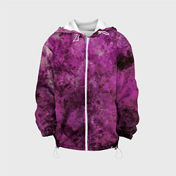Куртка с капюшоном детская Абстракция - гранат умбалит, цвет: 3D-белый
