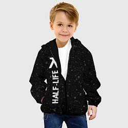 Куртка с капюшоном детская Half-Life glitch на темном фоне по-вертикали, цвет: 3D-черный — фото 2