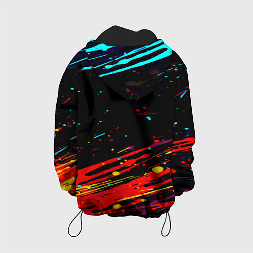 Детская куртка Barcelona краски / 3D-Черный – фото 2