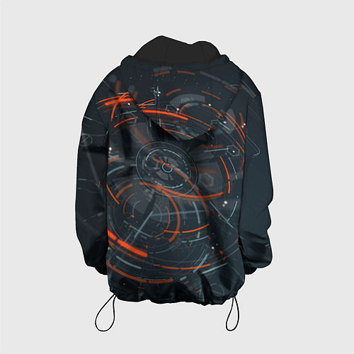 Детская куртка Часовой механизм киберпанк / 3D-Черный – фото 2