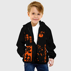 Куртка с капюшоном детская Потита Человек-бензопила Potita, цвет: 3D-черный — фото 2