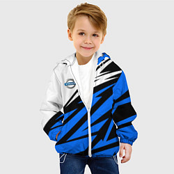Куртка с капюшоном детская Volvo - white and blue, цвет: 3D-белый — фото 2