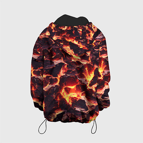 Детская куртка Бурлящая лава / 3D-Черный – фото 2